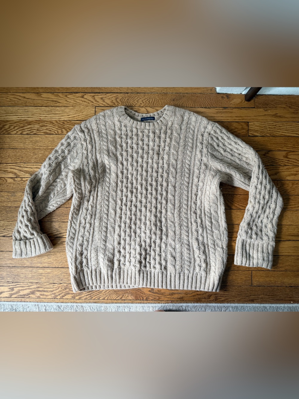 Brandy Melville Cable Knit Crewneck Sweater - Size XL